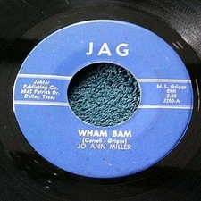Jo Ann Miller - Wham Bam/There Ain't Nobody Different from You 45 JAG vocal HEAR