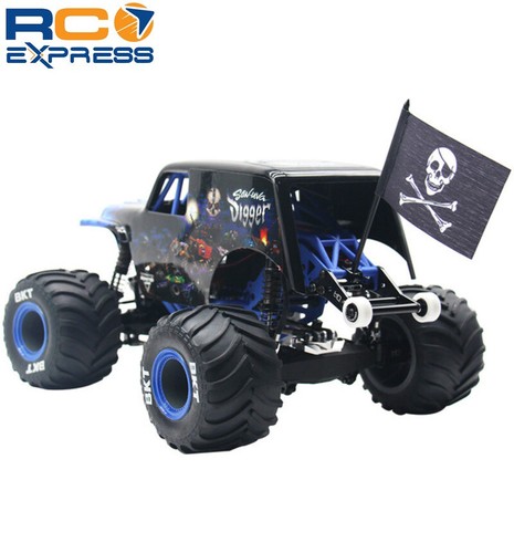 Hot Racing Losi Mini LMT 1/18 Jolly Roger Flagge mit Aluminiumhalterung MMJ330FM - Bild 3 von 4