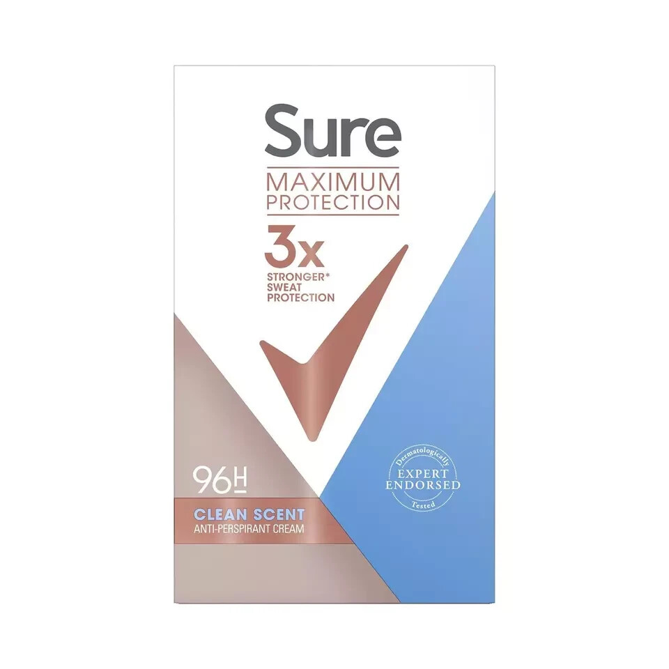 Sure - Maximum Protection Anti-perspirant Cream Stick Clean Scent - 45ml