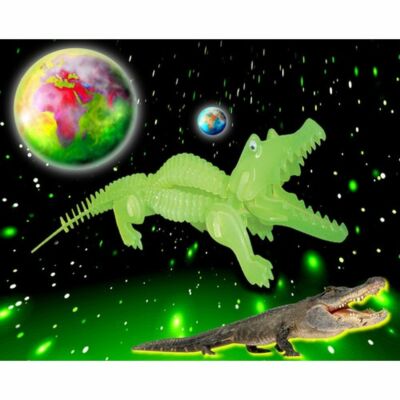 3D Puzzle - Steckpuzzle - Leuchtet im Dunkeln - Krokodil - Aligator wie Holzpuzz