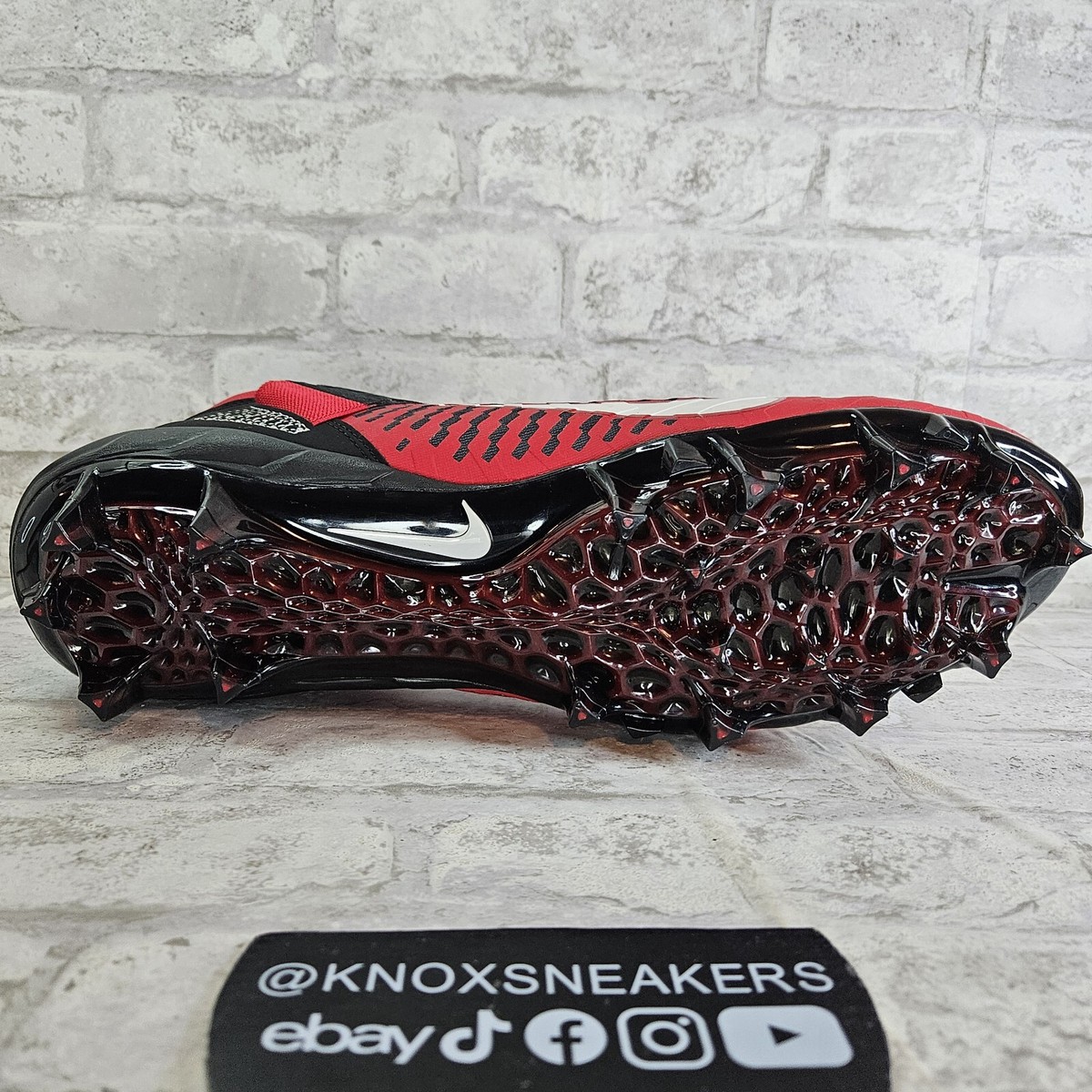 Sz 16 Nike Alpha Menace Pro 2 Mid Red Football Cleats Mens AQ3209-601 Men main image 3