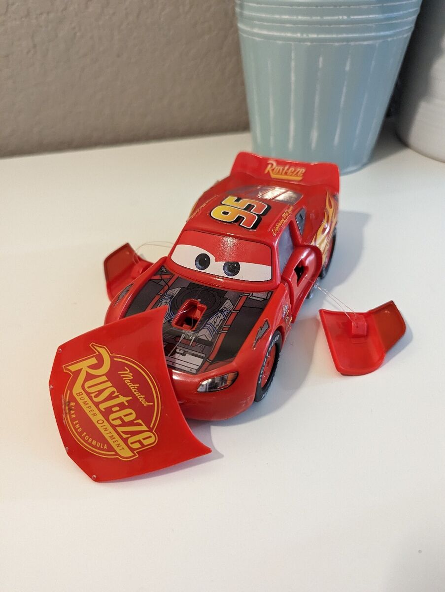 Cars 3 Lightning McQueen Crazy Crash And Smash RC Car Thinkway Toys Brand