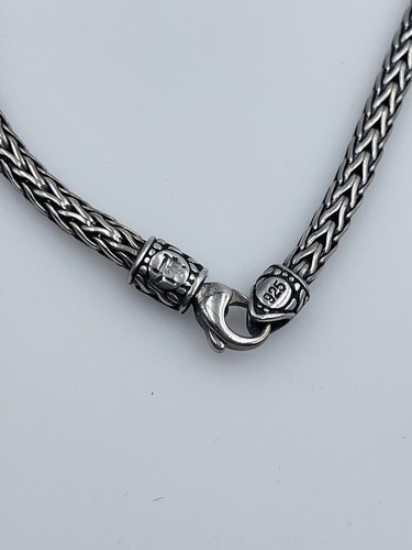 John Hardy Sterling Silver Classic Wheat Chain Necklace 16" - Picture 4 of 4