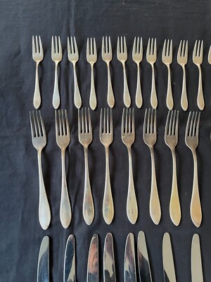 Christofle Versailles Flatware Set Silverplated Dinner Cutlery 45