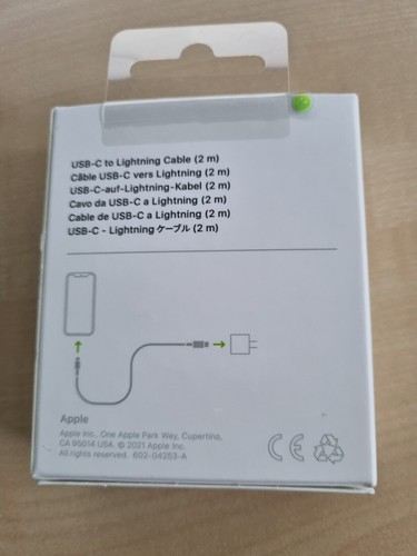 Apple Lightning zu USB-C Kabel - 1m, Weiß (MKQ42ZMA) - Picture 2 of 2