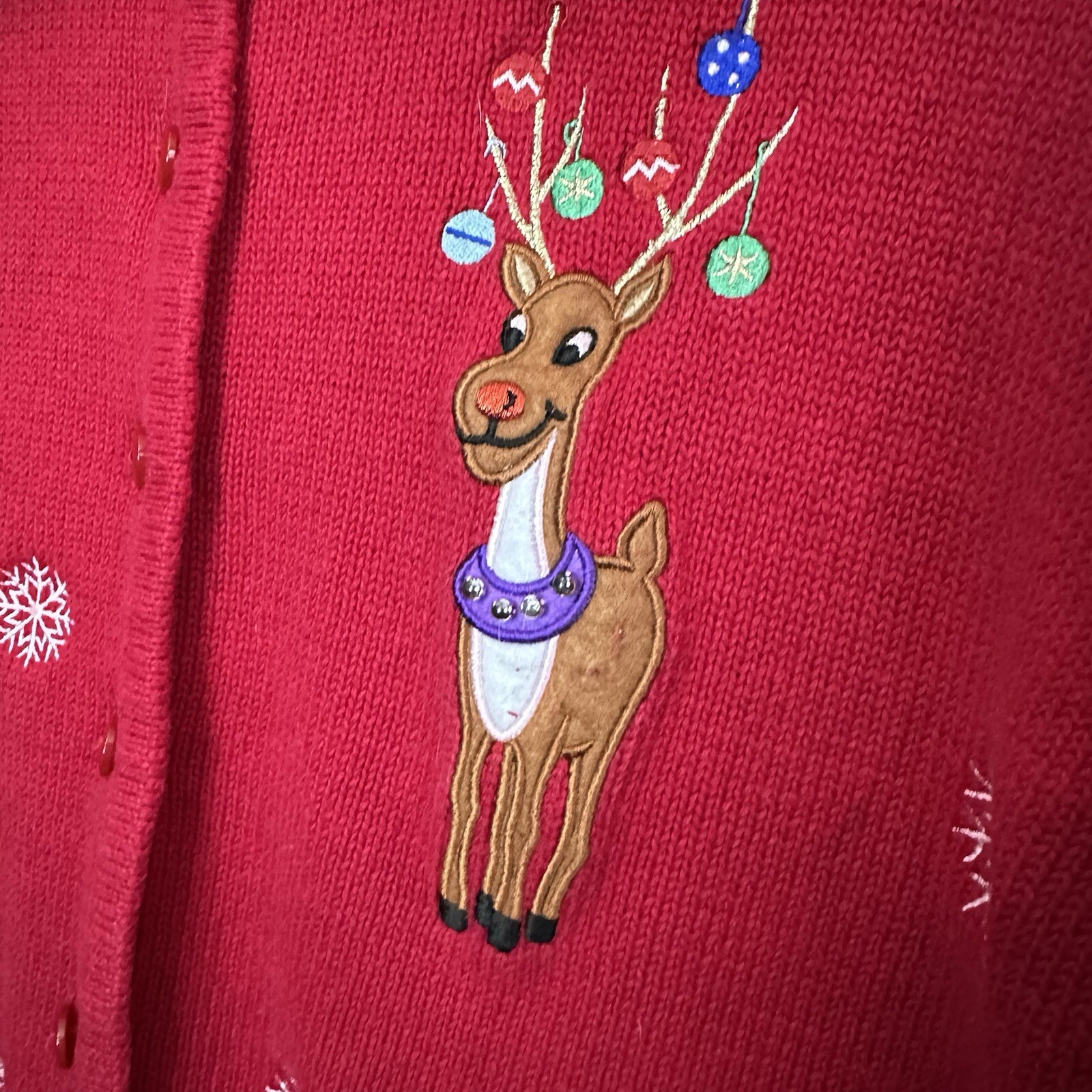 Vintage Classic Elements Button Front Sweater Kit… - image 3