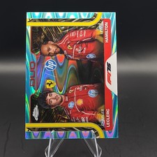 2025 Topps Chrome F1  Ferrari Duo /199 Aqua Refractor Lewis Hamilton Leclerc 165