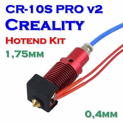 Creality CR10S PRO v2 24V Druckkopf Set Heizpatrone Temp.-Sensor 1,75mm Düse NEU