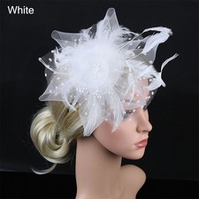Fascinator Women's Headband Clip Hat Feather Weddings Races Royal Ascot & Party