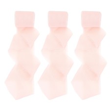 3 Roll 1.5"x7 Yd Handmade Fringe Chiffon Ribbon Frayed Silk Ribbon Nude Pink