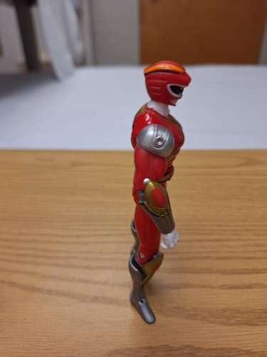 Modellino Power Rangers Wild Force Red Ranger 5,5" 2001 Bandai igienizzato vintage - Foto 3 di 6