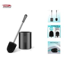 Toilet Brush, Compact Size Toilet Bowl Brush with Stainless Steel Handle, Sma...