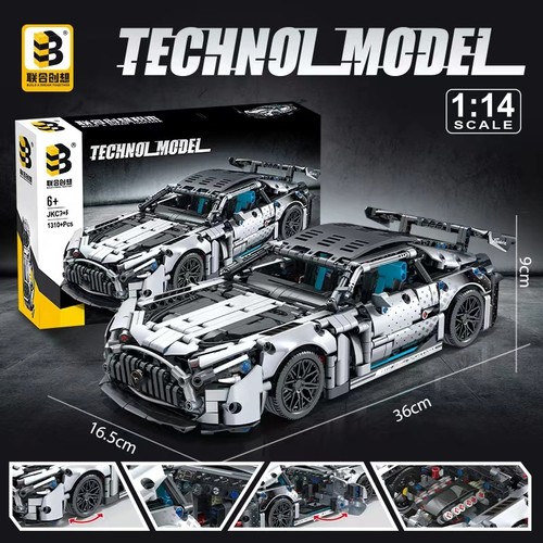 Silver Demon Racing Car Blocks Lego Compatible, Mini Building Set Kids Gift - Picture 5 of 7
