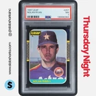 1987 LEAF #257 NOLAN RYAN PSA 7