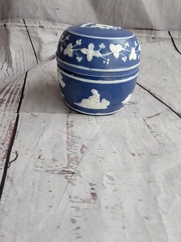 Wedgwood Jasperware Deckeldose Schmuckschale - Bild 4 von 10