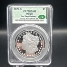 2023-S Morgan Silver Dollar CAC PR70DCAM Proof First Day Of Delivery