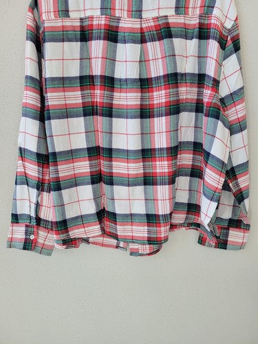 Nueva Camisa Pijama AERIE XXL Franela Cuadros Manga Larga en Muselina Suave para Mujer - Imagen 12 de 13