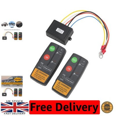 Universal Wireless Winch Remote Control Kit - 75ft Reichweite, 12V 24V Kompatibilität