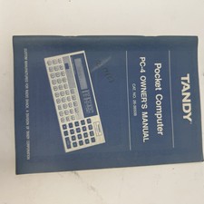 Tandy Pocket Computer PC-4 Owner's Manual 26-3650B Radio Shack