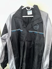 Oxford Bone Dry Jacket Large Black Gray Motorcycle Bike Super Nice