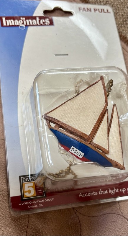 New Ceiling Fan Light Chain Pull Sailboat