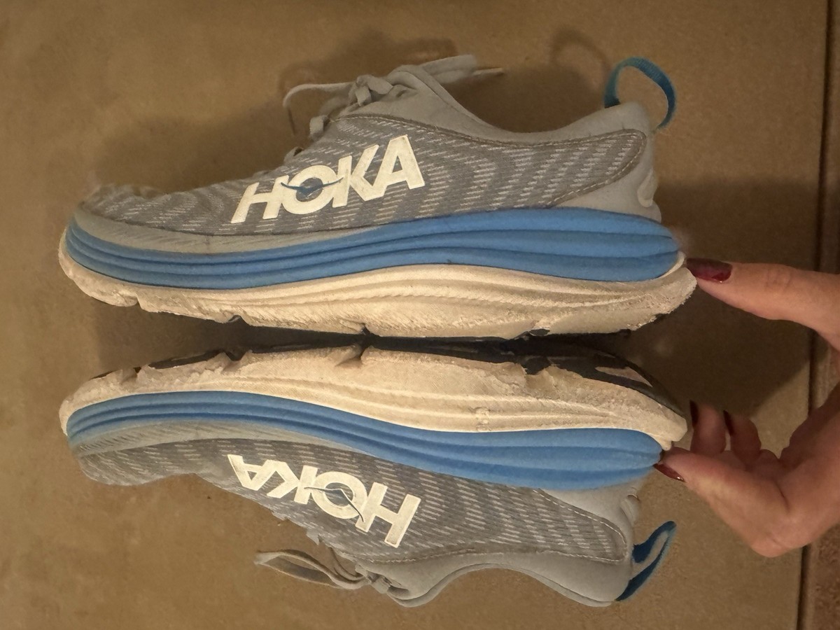 Hoka One One M Gaviota 5 Men 10.5D Shoes Gray Blue Run 