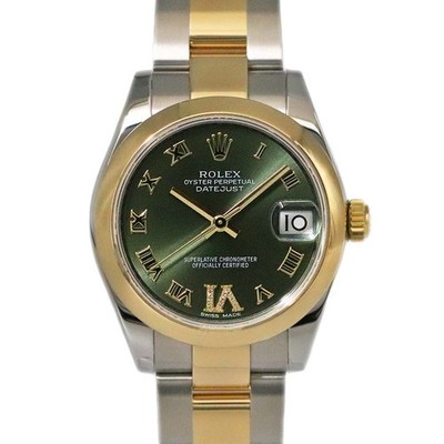 ROLEX Datejust 31 178243 Green Case Size 31.0mm Used Watch #121024