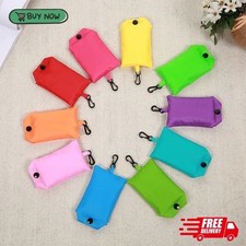 Reusable Foldable Shopping Bag Eco Grocery Tote Bag Portable Fold Away Carry Bag