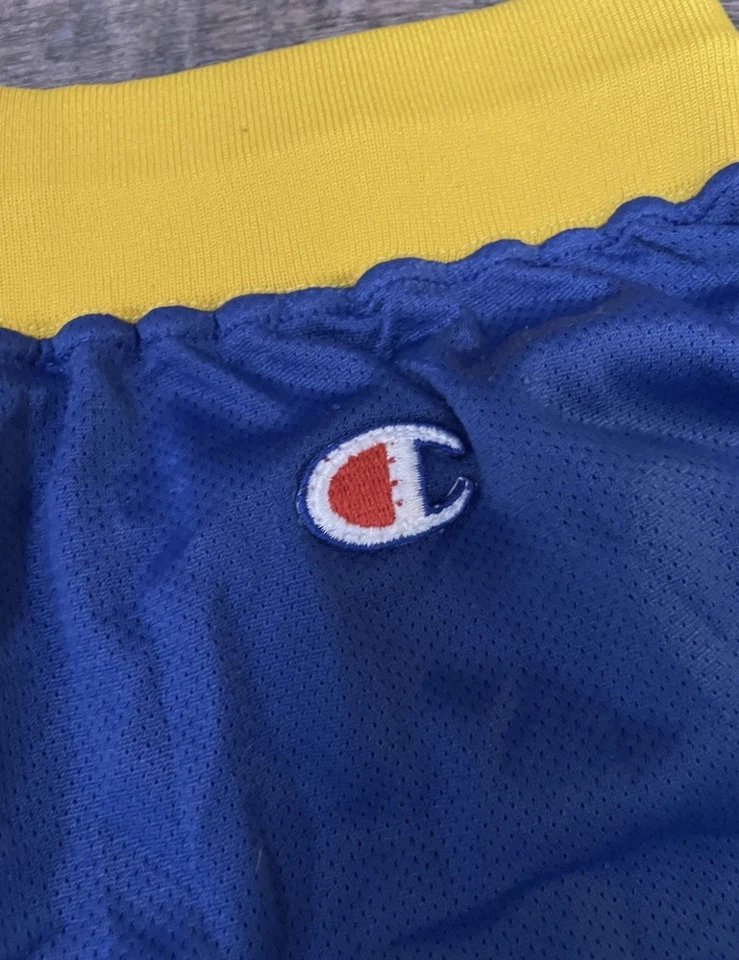 Pantalones Cortos de Baloncesto Golden State Warriors Vintage Campeón NBA Grandes 36-38 Años 90 Foto 4 de 4