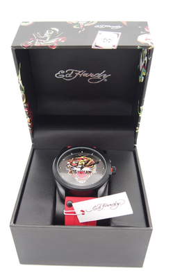 Ed Hardy Matte Red Black TIGER Men display picture 3