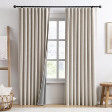 Extra Wide Curtains 90 Inch Long 2 Panels,Total 140 in Wide Boho Noise Reduct...