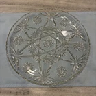 Early American Prescut Anchor Hocking Divided Glass 13-3/4" Platter Plate VTG