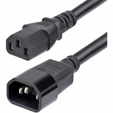 StarTech PXTC13C141415FNA 15ft C14 to C13 Power Extension Cord