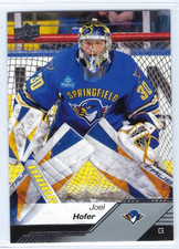 2022-23 Upper Deck AHL #78 Joel Hofer (goalie)