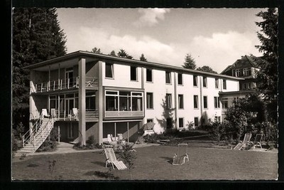 Ansichtskarte Königsfeld im Schwarzwald, vor dem Marie Heuser-Heim 