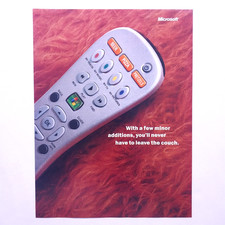 2003 Microsoft Windows XP Media Center Edition Vintage Print Ad Funny Retro Y2K
