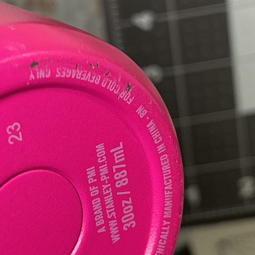 Stanley Handle Tumbler NO STRAW MISSING STRAW, Pink 30oz - Read Description - Picture 12 of 16