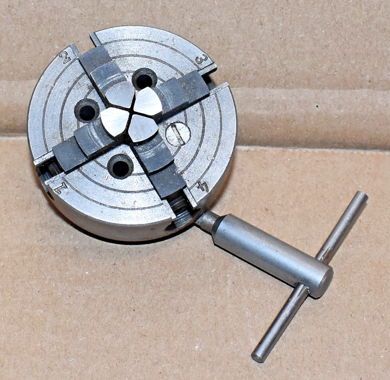Used Unimat Lathe DB200 4 Jaw Independent Chuck with Tool