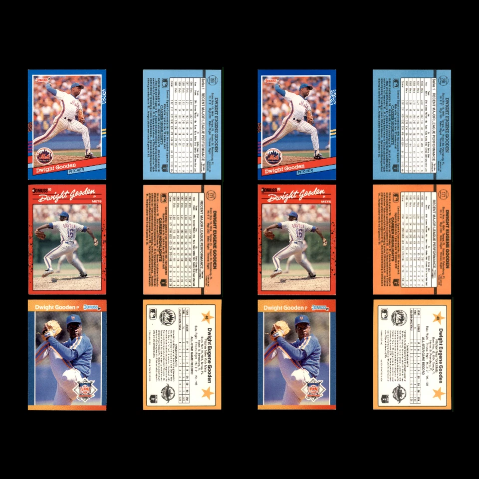 Dwight Gooden Lote 96 Tarjetas de Béisbol Doc 1986 Donruss New York Mets Set MLB CASI NUEVO Foto 4 de 4