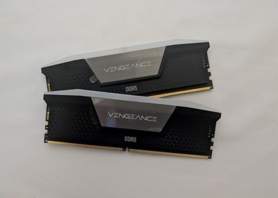 Corsair Vengeance RGB Desktop Memory 32GB 2x16GB DDR5 6400 CL36 XMP (No Box)