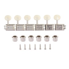 Nickel w/Aged White Split Vintage Guitar Tuning Keys Tuners for Strat/Tele