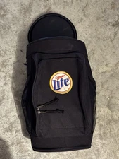 Miller Lite Insulated Cooler Backpack Beer Bottle Holder
