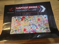 Universal Laptop Skin Cover Floral Design, 15.6", Reusable,new