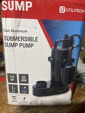 Utilitech 0955624 Cast Aluminum Submersible 1/2 Horse Power Sump Pump