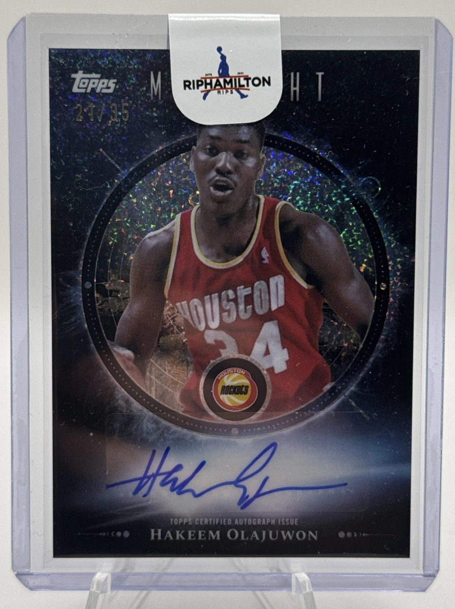Hakeem Olajuwon Houston Rockets Basketball Autographed Sports