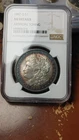 1887 O Morgan Silver Dollar $1 NGC AU Details Artificial Toning             5396