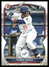 Yunior Garcia 2023 Bowman Prospects Los Angeles Dodgers #BP-142