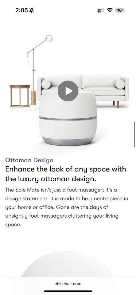 Sole Mate Foot Massager Ottoman – Like New / Brand New – $500 - Image 4 of 4