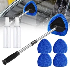 Car Windshield Cleaning Tool Set, inside Car Window Cleaner Tool with Extendable