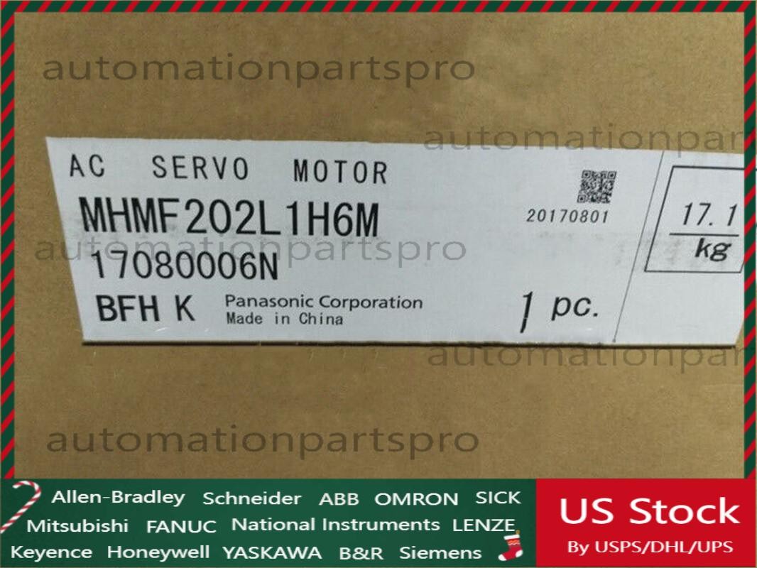 100% New Original Panasonic MHMF202L1H6M AC Servo Motor Via Expedited Ship